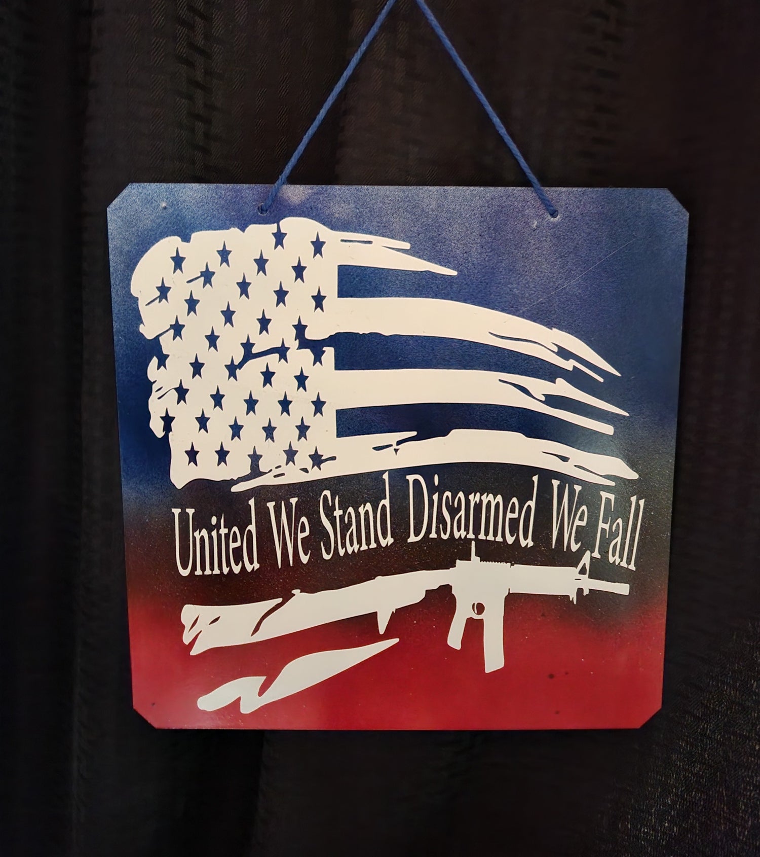 Patriotic metal signs