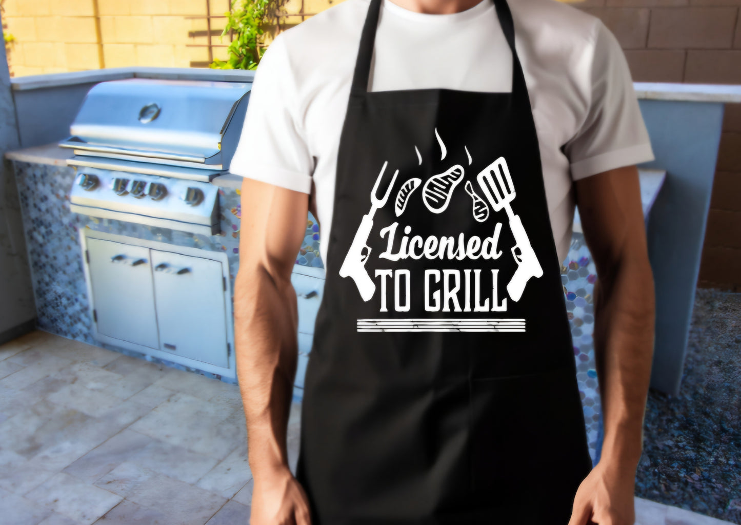 BBQ Apron- Licensed To Grill