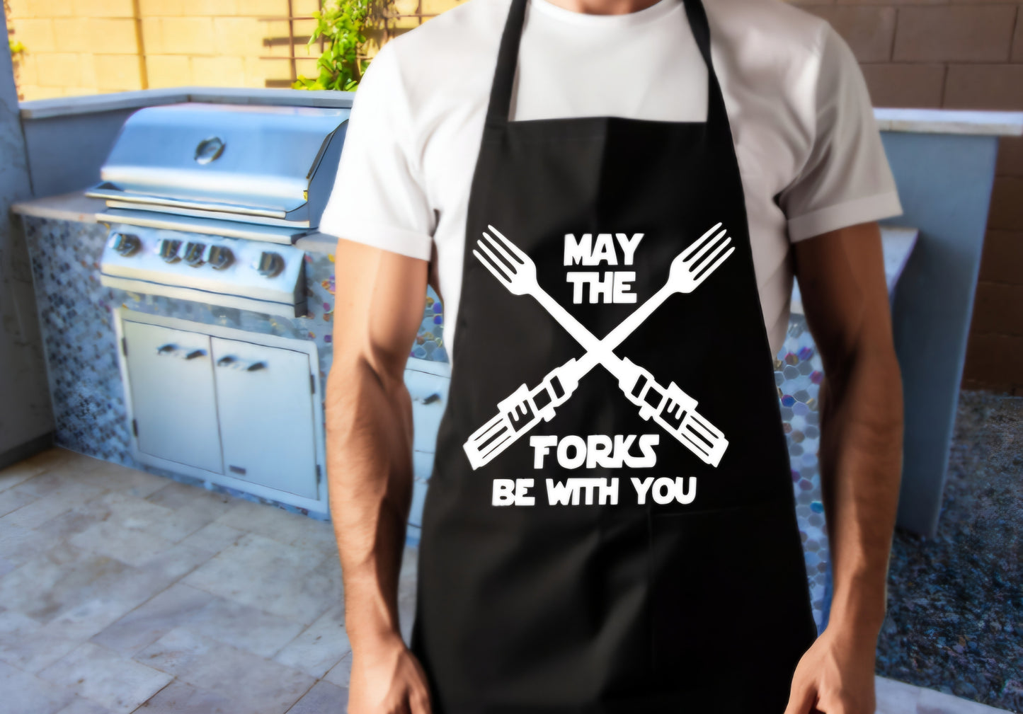 BBQ Apron  - May The forks Be With You