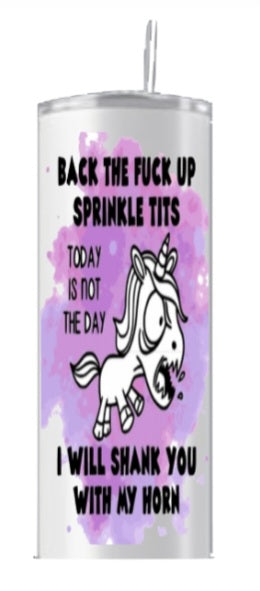 Tumbler 20 oz Back up Sprinkle tits