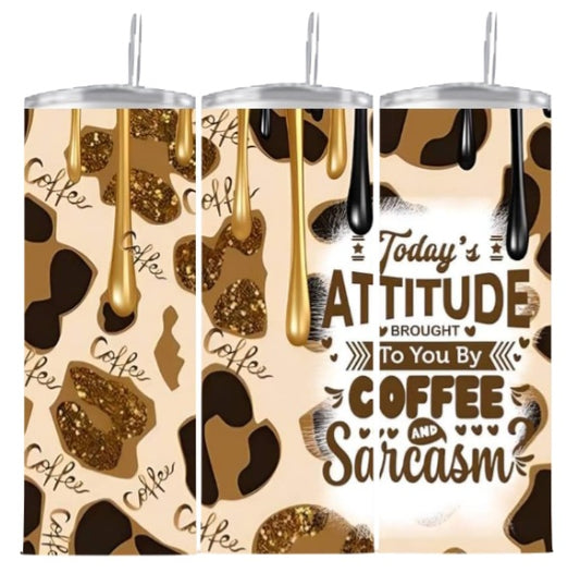 Tumbler 20 oz Coffee Attitude