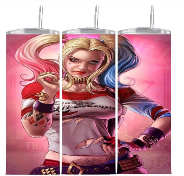 Tumbler 20 oz Harley Q Pink