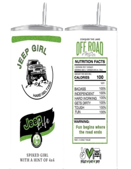 Tumbler 20 oz Jeep girl