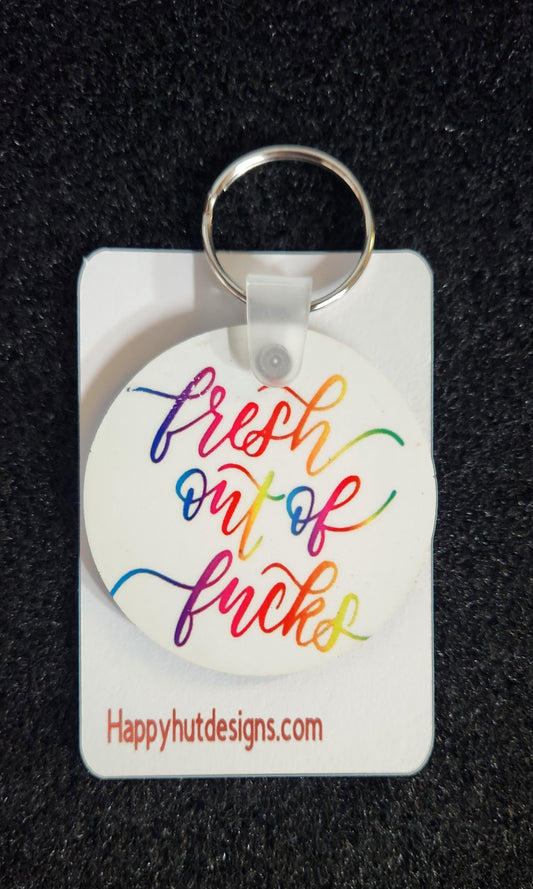 Keychain Fresh out of Fucks