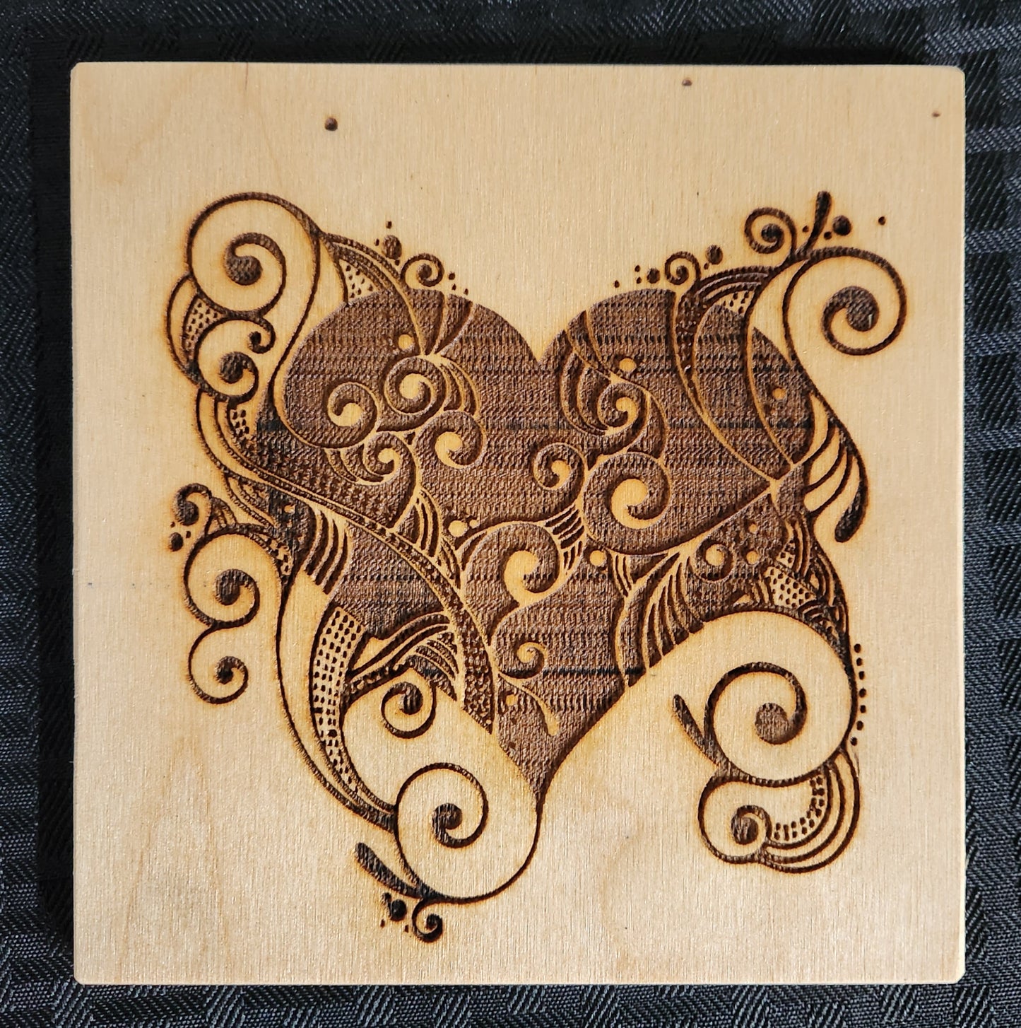 Laser Engraved Heart