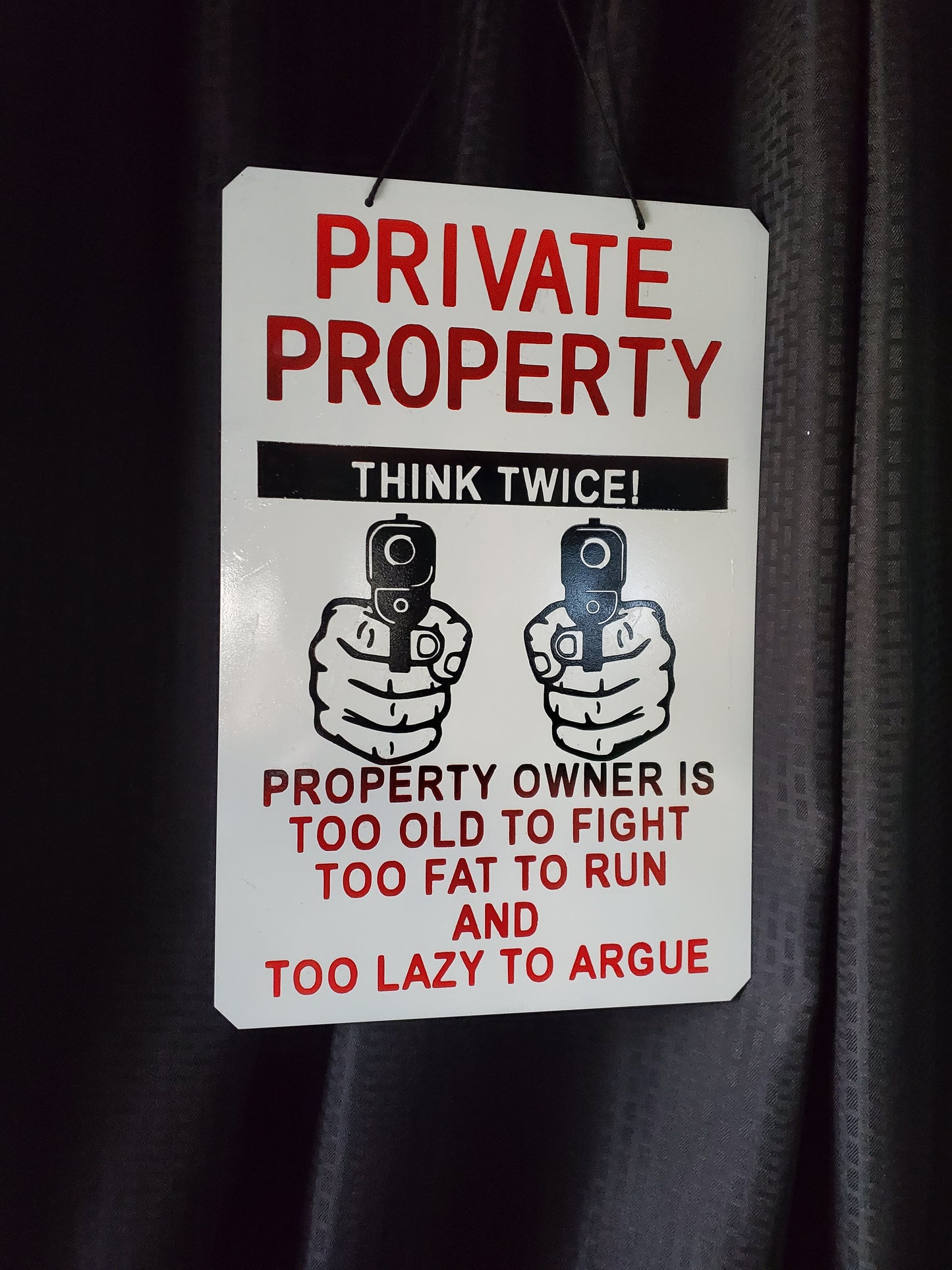 Metal sign - Private property