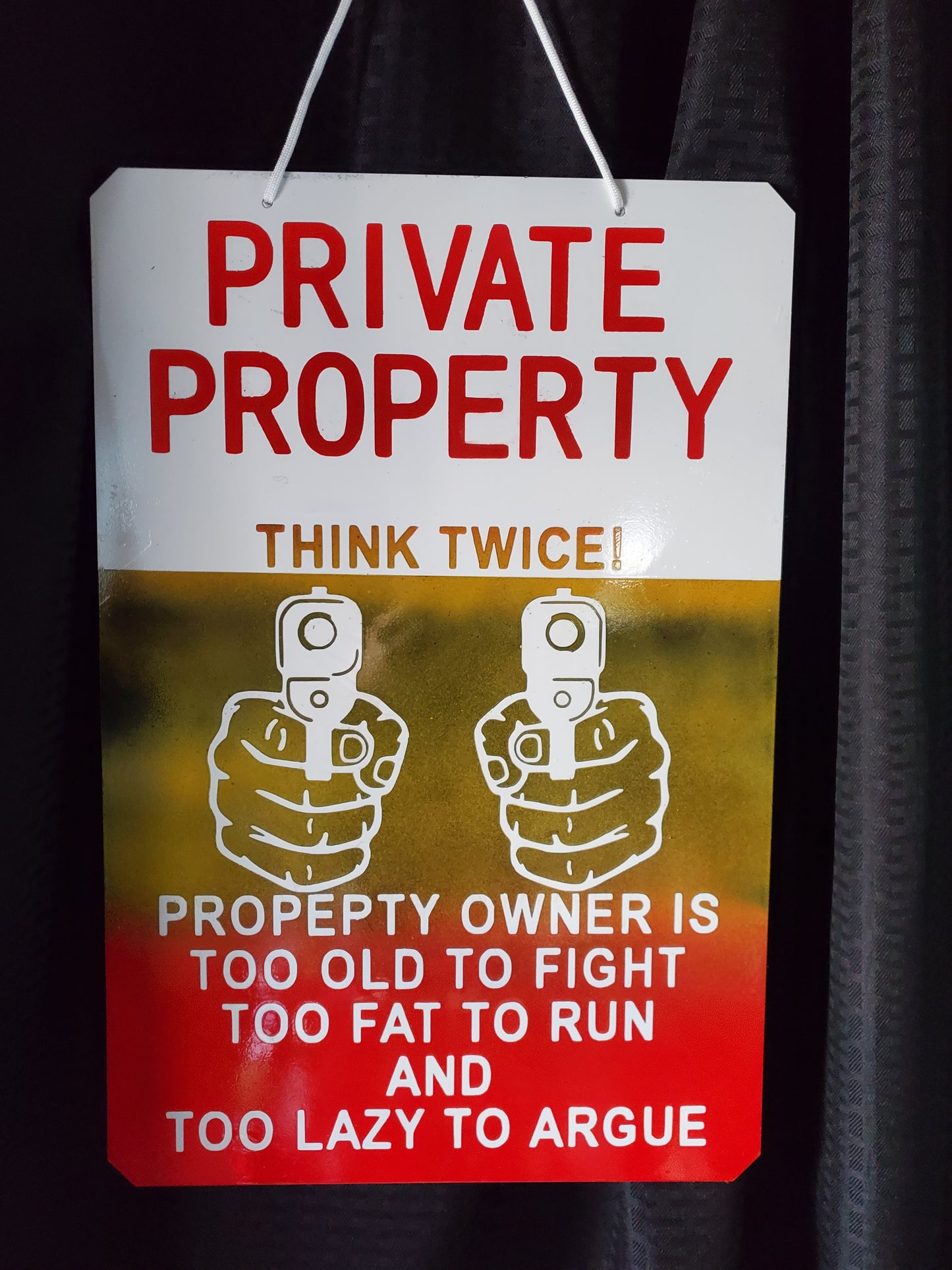 Metal sign - Private property