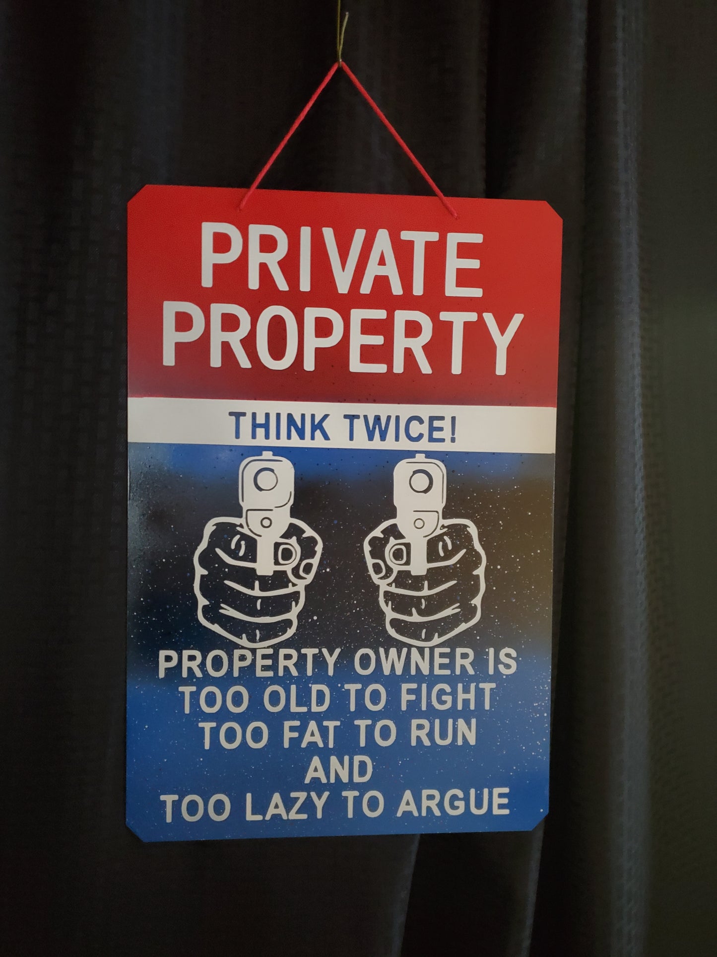 Metal sign - Private property