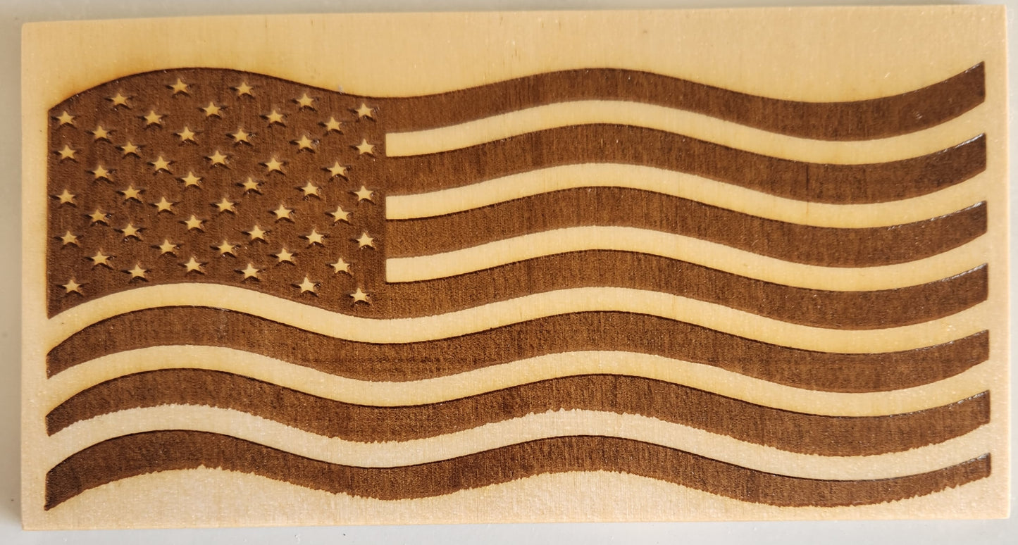 Laser Engraved Flag